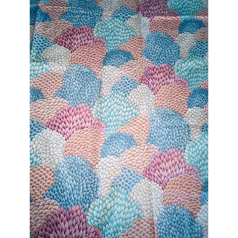 VTG Ames 5th Avenue Designs Cotton Fabric Shower Curtain/Tablecloth Scothguarded